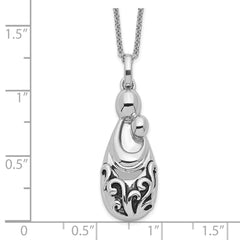 Sentimental Expressions Sterling Silver Rhodium-plated Mother's Pride and Joy 18in. Necklace