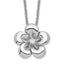 Sentimental Expressions Sterling Silver Rhodium-plated CZ Be A Blessing 14in. Necklace with 2in. ext