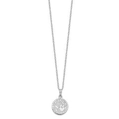 Sentimental Expressions Sterling Silver  Antiqued In My Heart Ash Holder 18 Inch Necklace