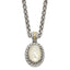 Shey Couture Sterling Silver with 14K Accent 18 Inch Antiqued Mother Of Pearl Necklace