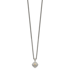 Shey Couture Sterling Silver with 14K Accent 18 Inch Diamond Necklace
