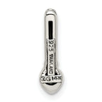 Shey Couture Sterling Silver Antiqued with 14k Accent Polished Rhodolite Garnet Chain Slide Pendant