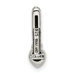 Shey Couture Sterling Silver Antiqued with 14k Accent Polished Peridot Chain Slide Pendant