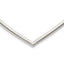 Sterling Silver 4mm Cubetto V-shaped Necklace
