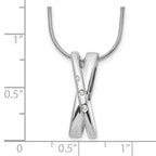Sophia Jewelers White Ice Sterling Silver Diamond Accent Necklace