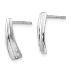Sophia Jewelers Sterling Silver Diamond Drop Earrings Gift Ready