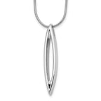 White Ice Sterling Silver Rhodium-plated 18 Inch Diamond Necklace with 2 Inch Extender