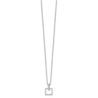 Sophia Jewelers White Ice 925 Sterling Silver Diamond Pendant Necklace