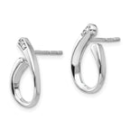 Sophia Jewelers White Ice Sterling Silver Diamond Earrings Gift Ready Elegance