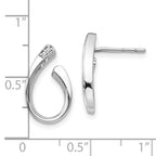 Sophia Jewelers White Ice Sterling Silver Diamond Earrings Gift Ready Elegance