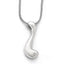 Sophia Jewelers White Sterling Silver Diamond Necklace with Natural Charm