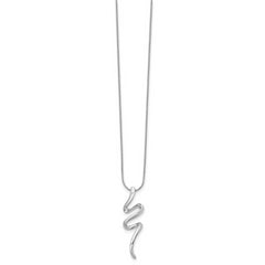 Sophia Jewelers White Ice Sterling Silver Diamond Necklace with Extender