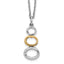 White Ice Sterling Silver Rhodium-plated Gold-tone 18 Inch Diamond Necklace with 2 Inch Extender
