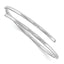 White Ice Sterling Silver Rhodium-plated Diamond Bangle