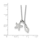 Sophia Jewelers Sterling Silver Diamond Pendant Necklace Gift Ready