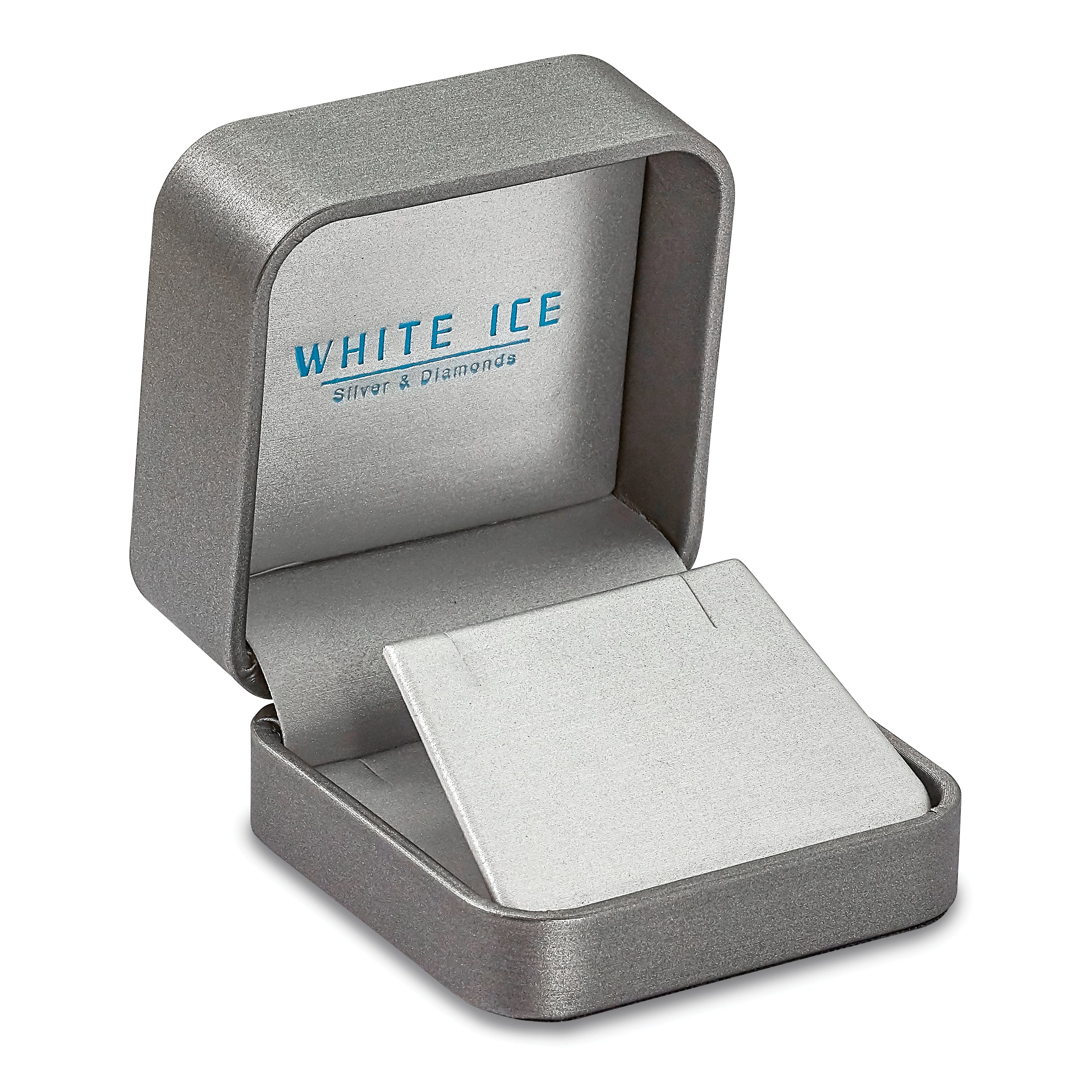 Sterling Silver Diamond Musical Necklace with Rhodium Polish and Gift Box