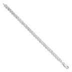 Sterling Silver CZ Fancy Polished Bracelet