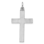 Laser-Cut Cross Pendant in Sterling Silver