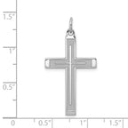 Laser-Cut Cross Pendant in Sterling Silver