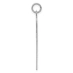 Sterling Silver Rhodium-plated Laser Designed Cross Pendant