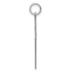 Sterling Silver Rhodium-plated Laser Designed Cross Pendant
