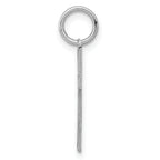 Sterling Silver Rhodium-plated Laser Designed Cross Charm