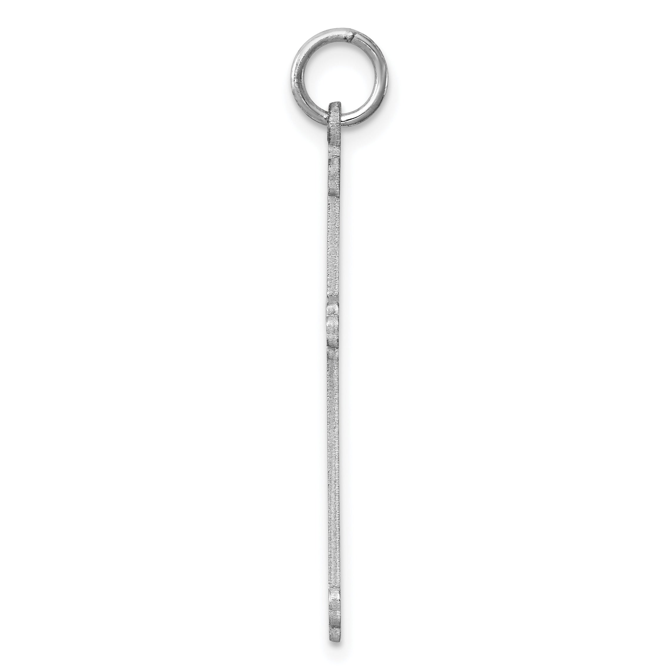 Sterling Silver Rh-plt Laser Designed CroSterling Silver Rh-plt Charm Secondary image