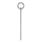 Sterling Silver Rhodium-plated Laser Designed Cross Pendant