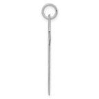 Sterling Silver Rhodium-plated Laser Designed Cross Pendant
