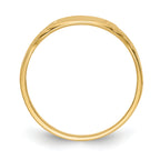 14K Polished Rectangular Baby Signet Ring