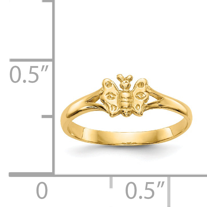 14K Butterfly Baby Ring - 2
