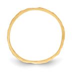 14K Diamond-cut Zig-Zag Design Band Childs Ring