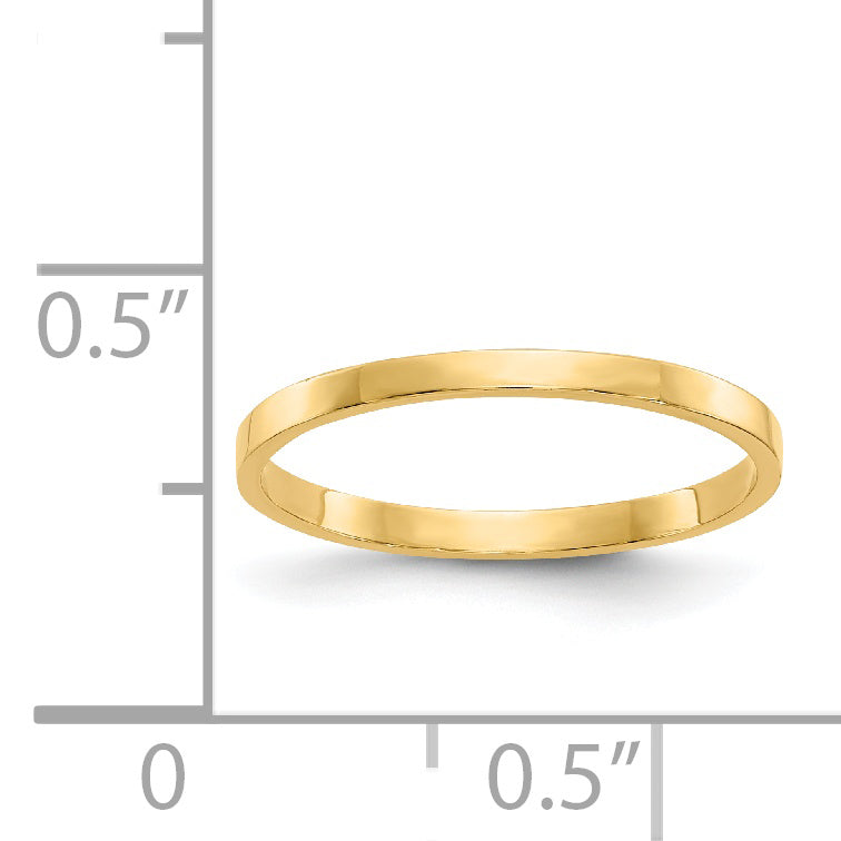 14K High Polished Band Childs Ring - 3