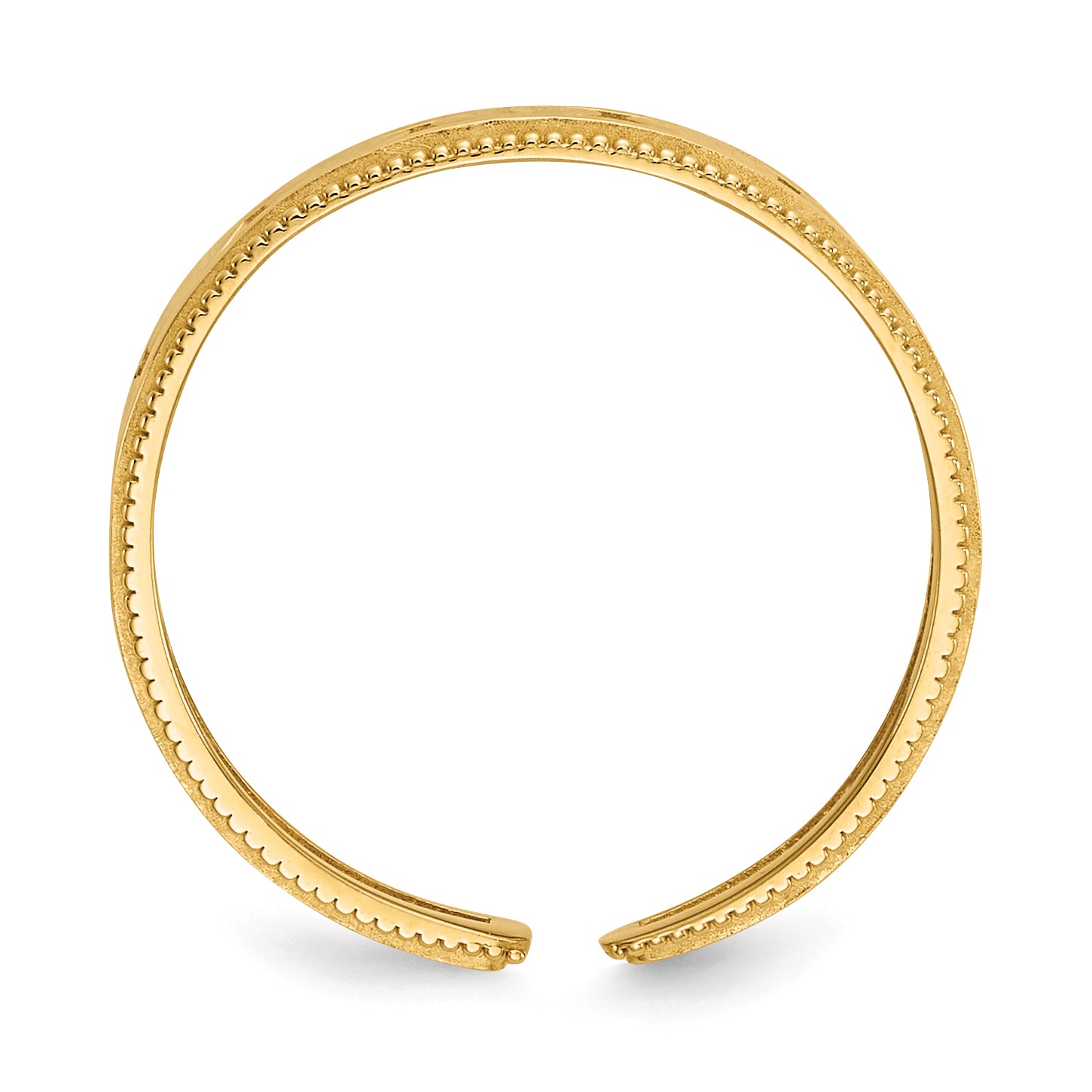 14k Diamond Shapes Toe Ring Secondary image