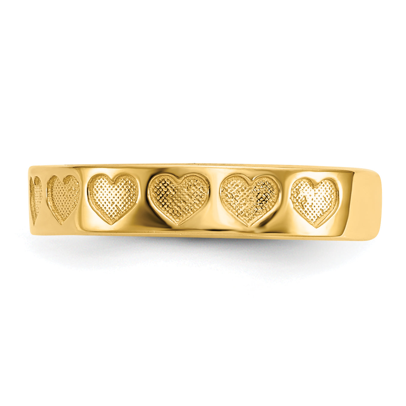 14k Heart Toe Ring