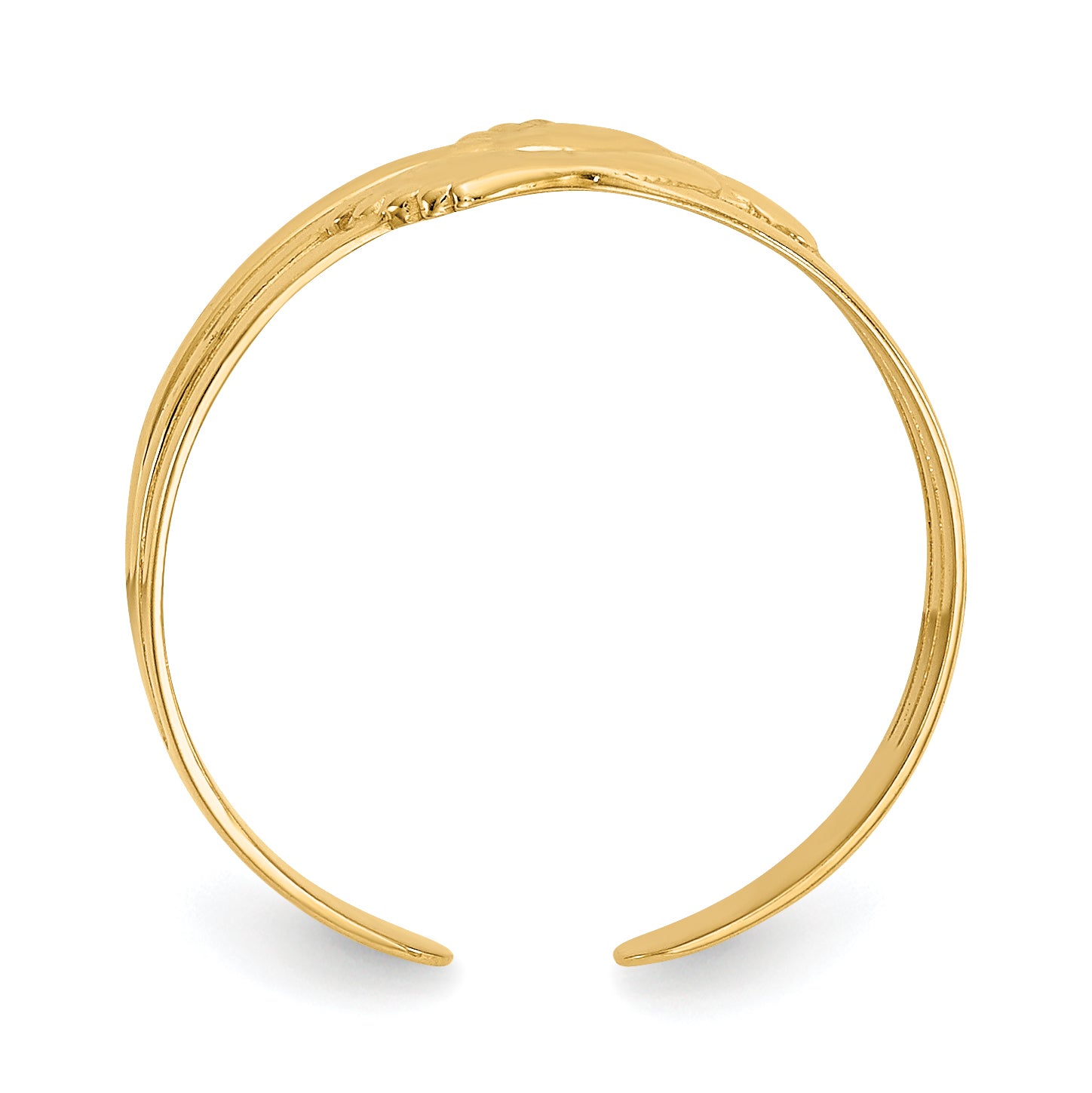 14k Bare Feet Toe Ring Secondary image