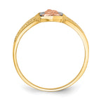 14k Two-tone WithWhite Rhodium Lady of Guadalupe Ring