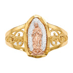 14k Two-tone WithWhite Rhodium Lady of Guadalupe Ring