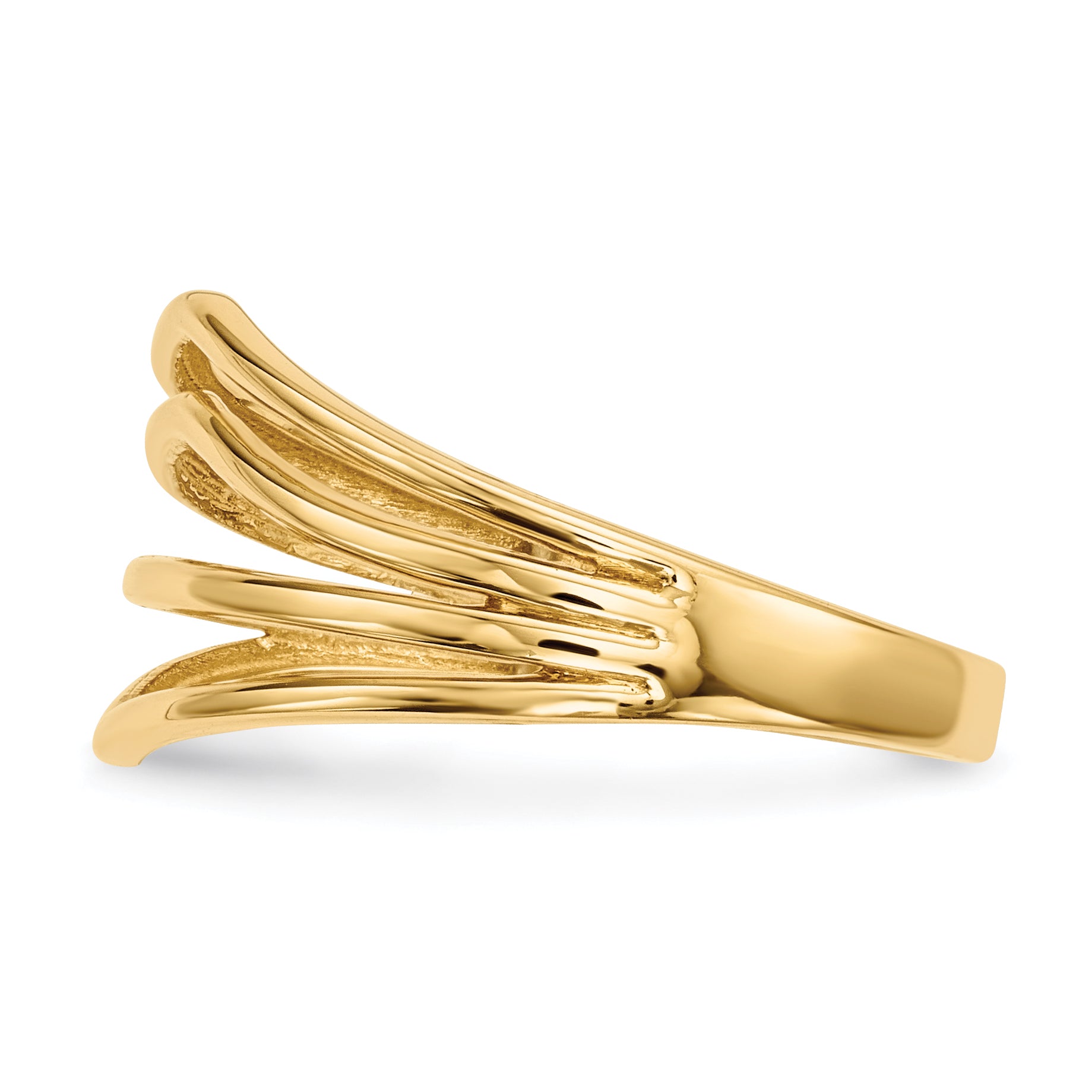 14k Gold Polished 4-Bar Ring Secondary image