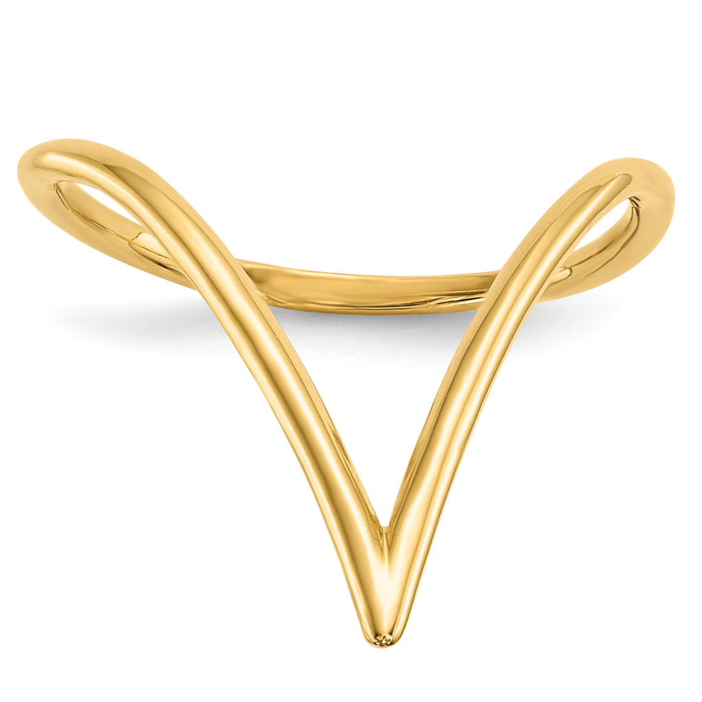 14k Chevron Shaped Ring