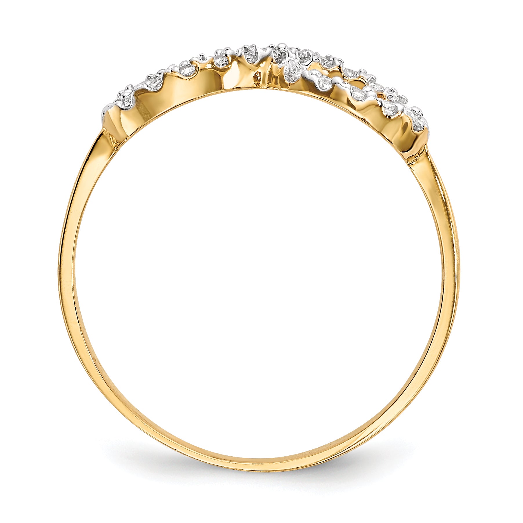 14k CZ Infinity Symbol Ring Secondary image
