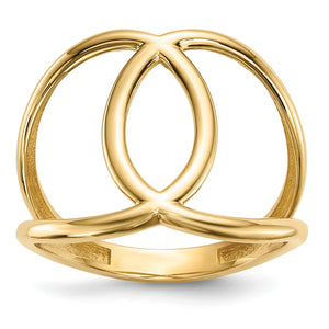 Oval Ring in 14K Yellow Gold, Size 7 - Sophia Jewelers