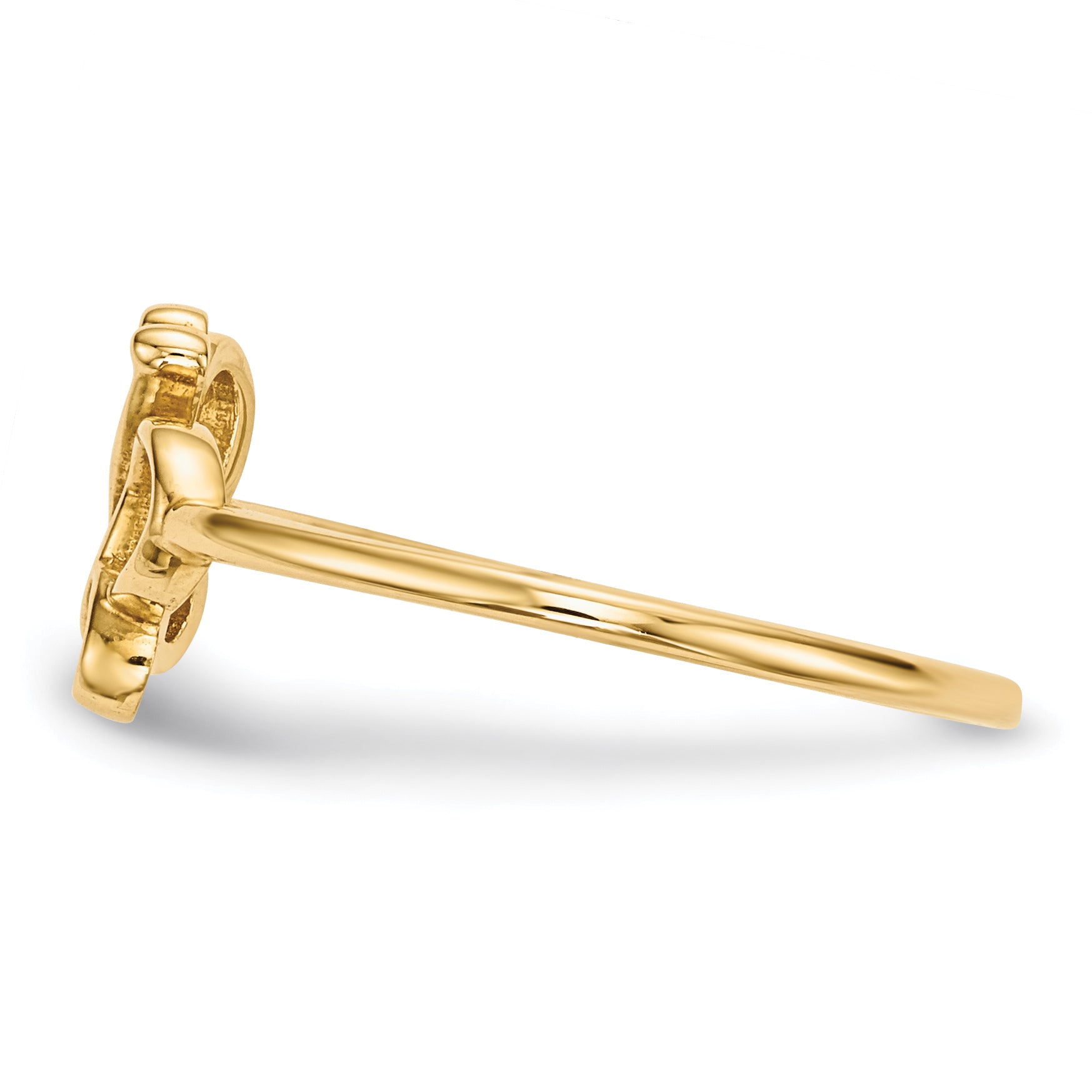 14k Polished Butterfly Ring Secondary image