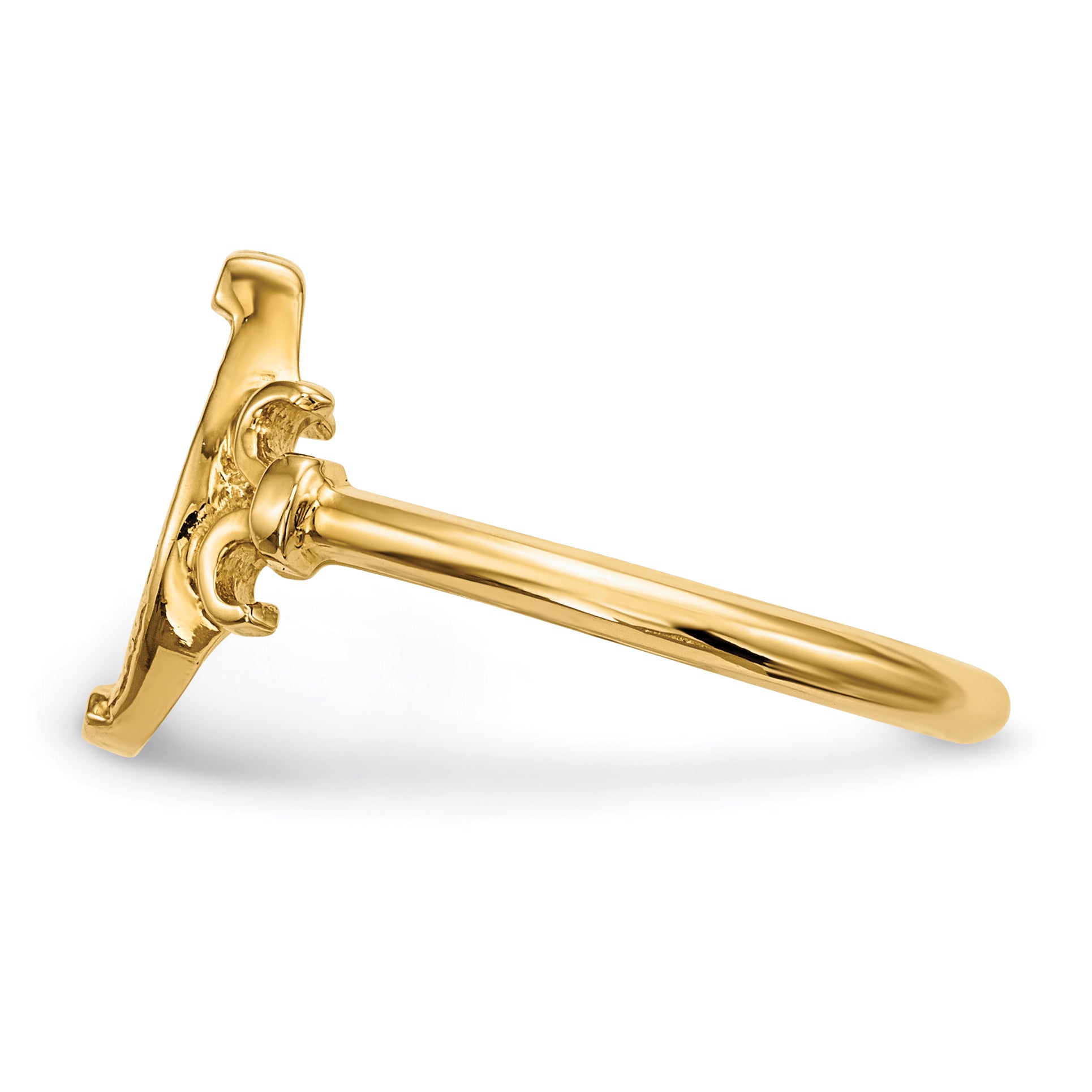 14k Polished Horseshoe Ring - 7