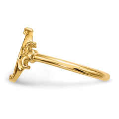 14k Polished Horseshoe Ring - 7