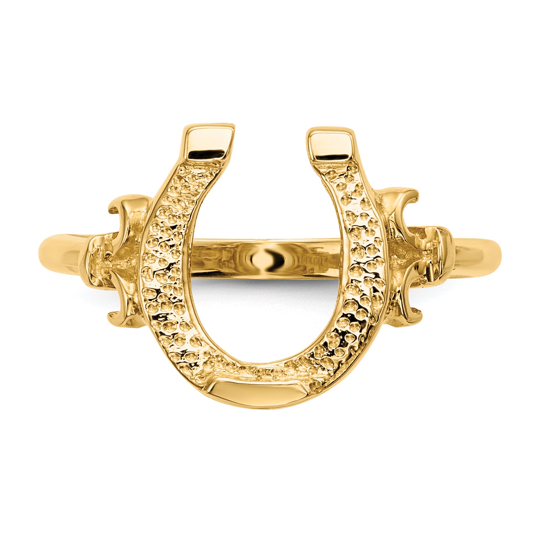 14k Polished Horseshoe Ring - 7