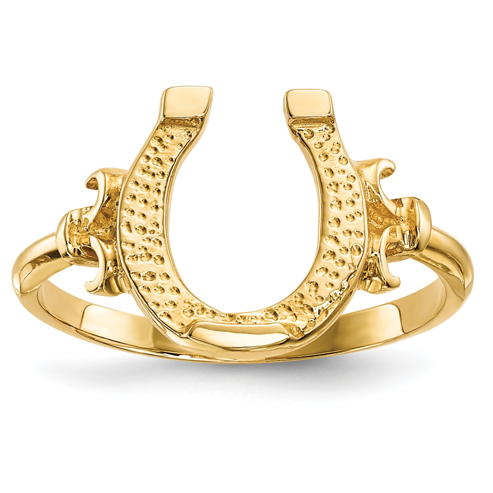 14k Polished Horseshoe Ring Main image