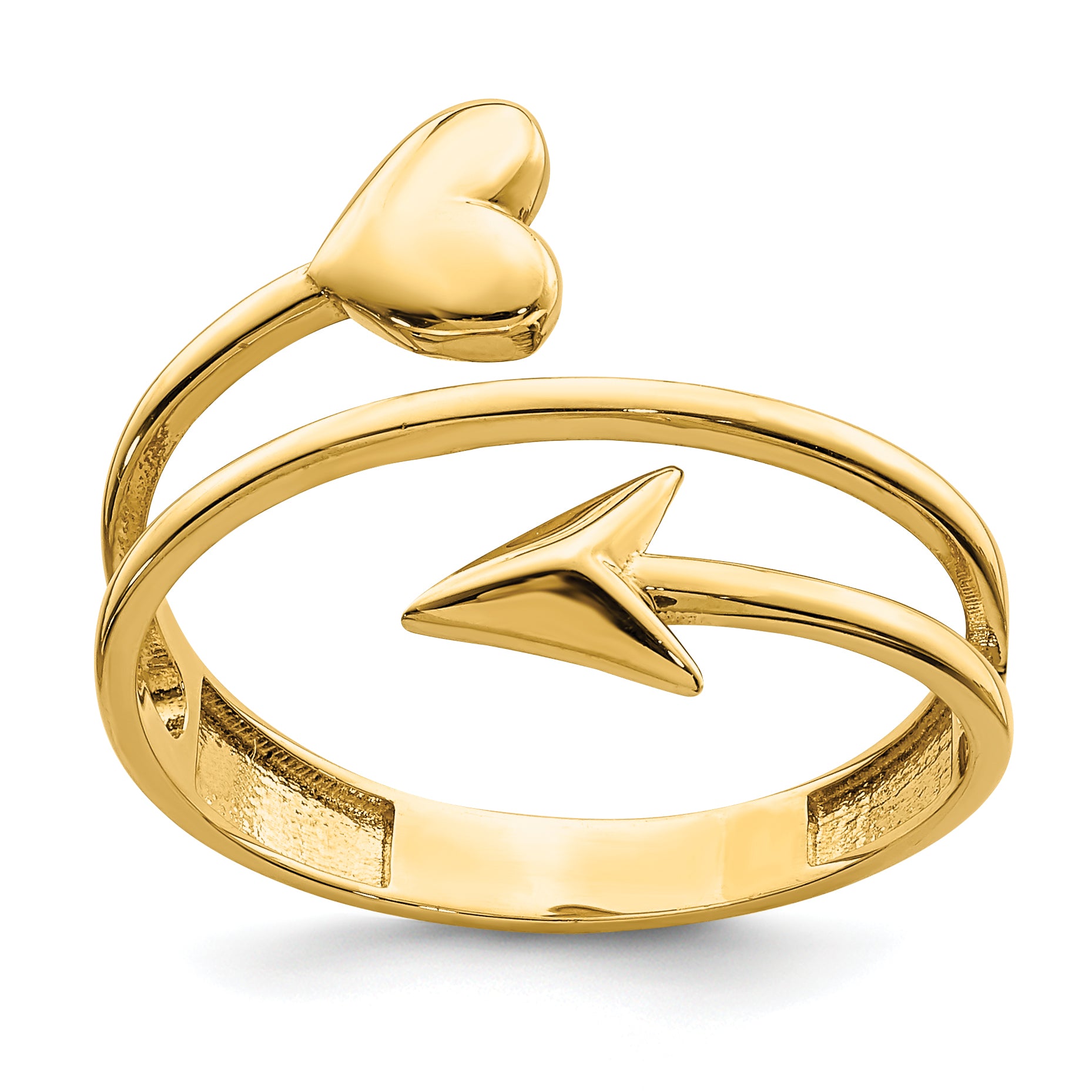 14K Heart and Arrow Ring Main image