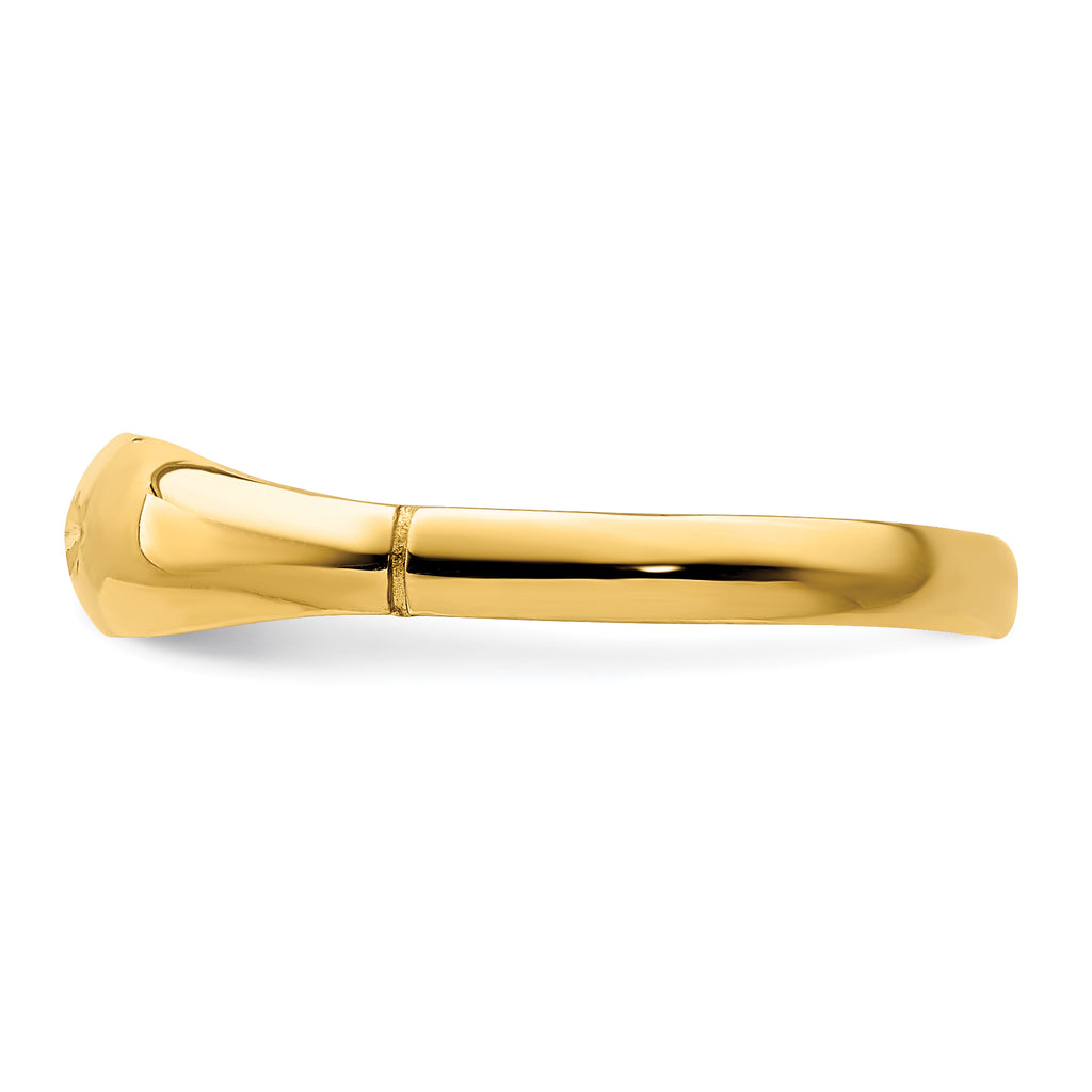 14K D/C Band Ring