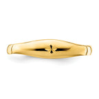 14K D/C Band Ring